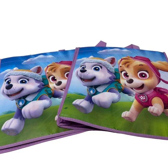NWT Nickelodeon Paw Patrol Reusable Shopping Tote Bags 2 Pack - Picture 4 of 7